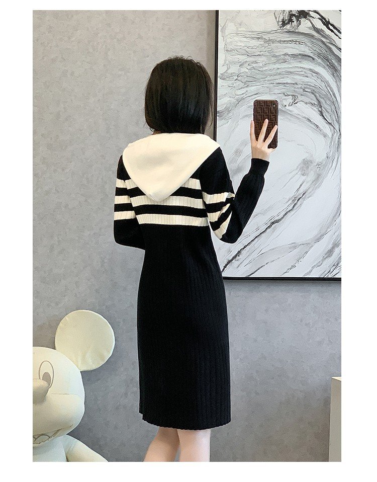 ĐẦM BODY LEN SỌC PHỐI NÓN CAO CẤP D147
